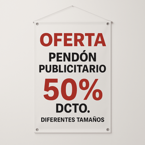 Impresión pendón colgante