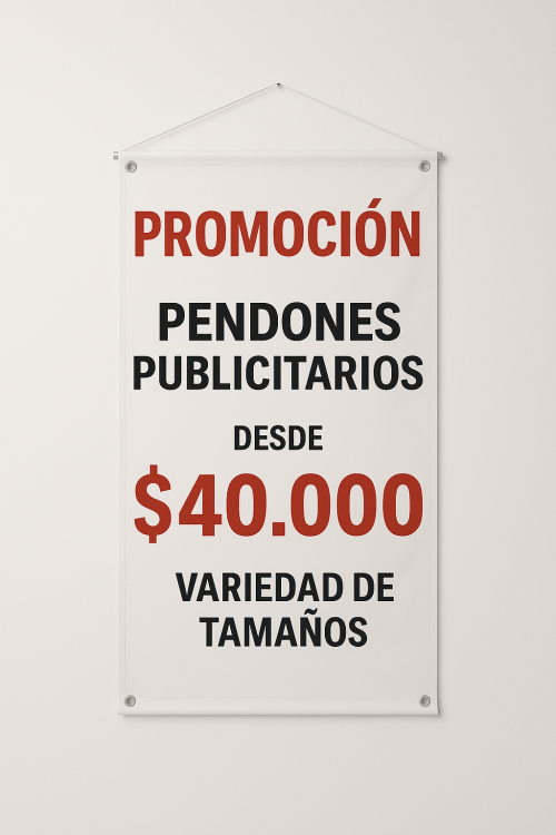 impresion pendones colgantes